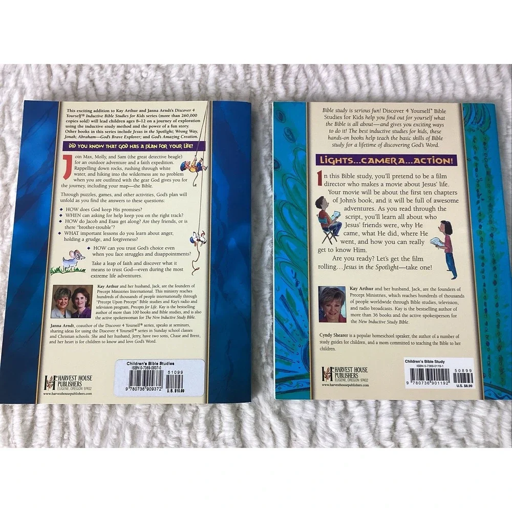 Inductive Christian Bible Studies For Kids Books by Kay Arthur Lot of 4 PB Jesus
